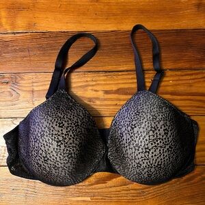 Hanes Black and Tan Bra 36C